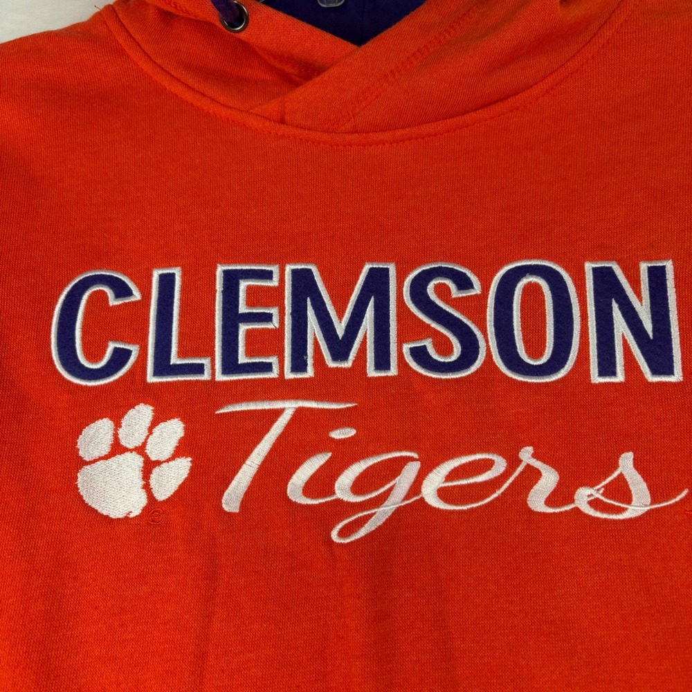 Clemson Tigers S Colosseum Orange Hoodie Embroidered Pullover Gameday NCAA NWT - Picture 3 of 11